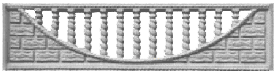 Форма панели бетонного наборного забора, позиция - 37