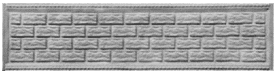 Форма панели бетонного наборного забора, позиция - 36
