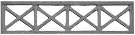 Форма панели бетонного наборного забора, позиция - 21