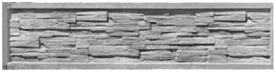 Форма панели бетонного наборного забора, позиция - 16